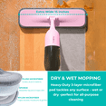 thumbnail image 7 of True & Tidy Clean Everywhere Spray Mop Kit for Floor Cleaning, Multi-Surface Wet & Dry Mop Kit with Reusable Microfiber Pads, Squeegee, and Refillable Bottle for Hardwood, Laminate & Tile, Pink, 7 of 7