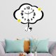 thumbnail image 1 of Reloj de pared,Reloj de pared decorativo para baño y dormitorio.,Reloj de pared de nubes silencioso y sin tictac,Reloj acrílico ligero,fácil de leer y versátil.,Reloj negro para decoración, 1 of 8