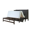 thumbnail image 3 of Mega Solutions Amalfi Murphy Cabinet Chest Desk Bed with Drawers & USB Charging Station (Queen Size, Java), 3 of 14