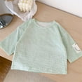 thumbnail image 1 of Vedolay Boys Short Sleeve Top Kids Crewneck Fashion Shirt Short Sleeve Tee for Boys,Green 18-24 Months, 1 of 4