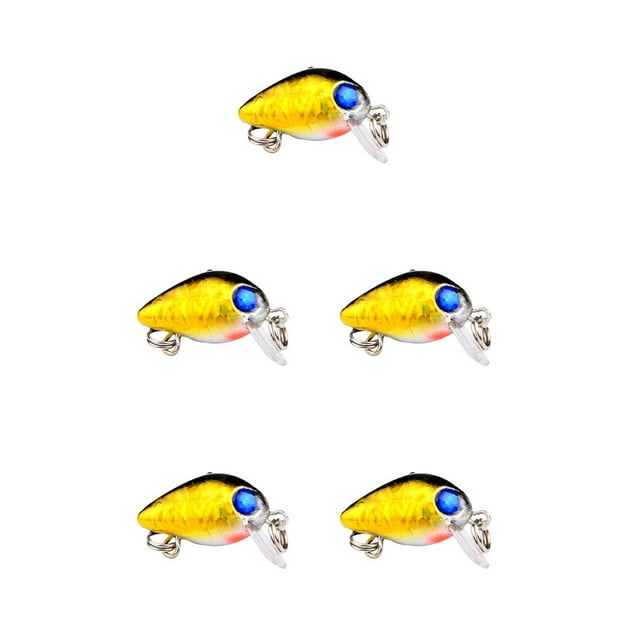 ZheElen Leurres de Pêche Réalistes Crankbaits Durs Swimbait Petite Simulation Hameçons de Pêche Réalistes pour Eau Salée g 5Ensemble