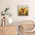 thumbnail image 3 of Cute Golden Retriever in Wild Flowers DIY 5D Diamond Art Painting by Number Kits for Adults Paint with Full Drill Round Diamond Gems Painting Art Craft for Home Wall Decor 13.8x13.8in, 3 of 7