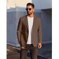 thumbnail image 2 of COOFANDY Men's Linen Blazer Jacket Lightweight Two Botton Sport Coat Slim Fit Business Suit Jacket, 2 of 6