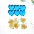 thumbnail image 6 of WINDLAND Heart-shaped Earring Combination Earring Mold Epoxy Resin Jewelry Mold Resin Casting Pendant Mold Suitable for Diy, 6 of 8