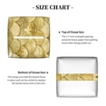 thumbnail image 5 of Lsque Mermaid Fish Scale Printed Tissue Box Cover Holder, Facial Paper Organizer Dispenser,Square with Bottom Belt, PVC Leather Decorative Organizer, 5 of 8