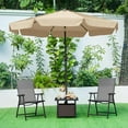 thumbnail image 2 of LLLLZASD Outdoor Patio Side Table with 1.5" Umbrella Hole, PE Rattan Umbrella Stand, All Weather Wicker Bistro Coffee Table for Garden, Poolside, Deck, Black | Outdoor, Patio, 1.5" Umbrella Hole, 2 of 9
