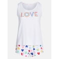 thumbnail image 5 of Joyspun Women's Tank Top and Shorts Pajama Set, 2-Piece, Sizes XS-3X, 5 of 5