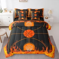 Castle Fairy Basketball Gamer Twin Bedding Sets,Sport Ball Game Bedding Comforter Set