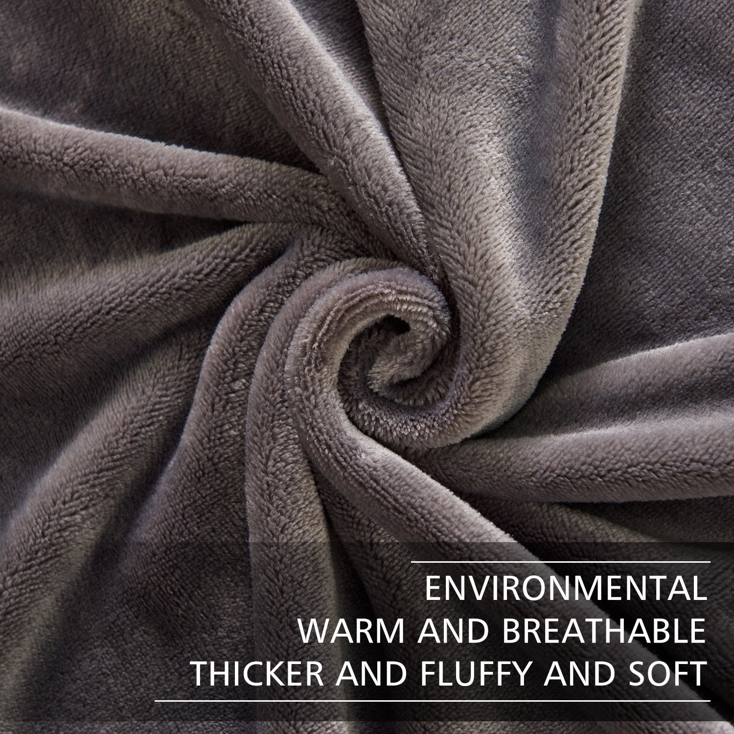 JML Throw Blanket 50"x60" Soft Cozy Flannel Fleece Throw Blanket for Sofa Couch Bed