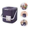 thumbnail image 5 of 1 cubo de basura de plástico para cocina, contenedor de basura clasificado húmedo y seco, contenedor de basura portátil, 5 of 5