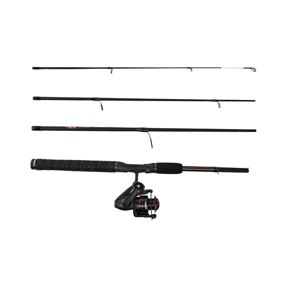 Ugly Stik GX2™ Travel Spinning Kit, 6'6" 4-pc Medium Light Fishing Rod, 30-Size Reel