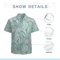 thumbnail image 7 of High Quality Hawaiian Shirts for Men Short Sleeve Aloha Beach Shirt Floral Summer Casual Button Down Shirts Blouses EHFKP7, 7 of 7