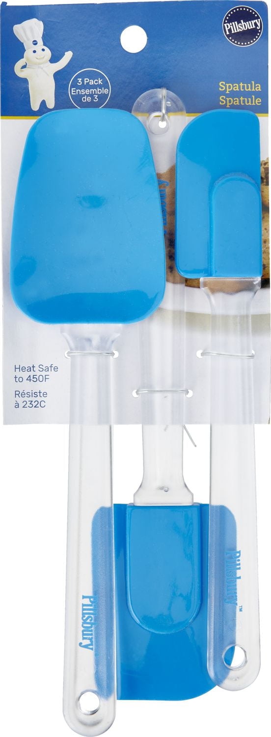 Pillsbury 3 Piece Silicone Spatula Set, 3 Piece Spatula Set