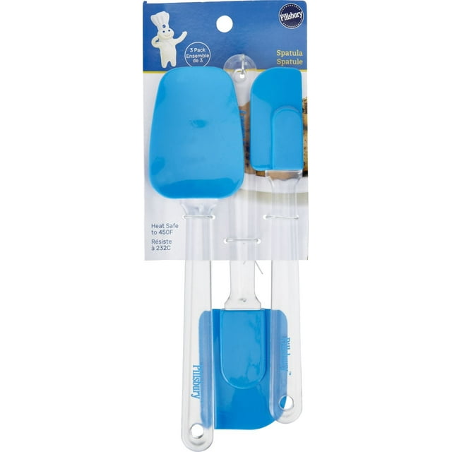 Pillsbury 3 Piece Silicone Spatula Set