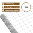 thumbnail image 4 of ZephyPaws Farm Fence 5x164FT,Thickened Gauge Galvanized Wire,Durable Woven Wire Fencing with Hinge Knot for Cattle,Goats & Sheep,Hog,Livestock Fence,Farm & Field Use, 4 of 9