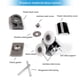 thumbnail image 2 of Inteprter Rueda de rodillo para puerta de ducha doble de aleación de Zinc pesado, 2 uds., corredor/poleas/rodillos/rodamiento de ruedas de 23mm, Accesorios de baño proxima ronda, 2 of 6