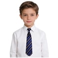 thumbnail image 1 of Odeerbi Niños Niñas Pre-Atado Corbata A Rayas Correa Elástica Ajustable Corbata Uniforme de La Escuela Accesorio, 1 of 6