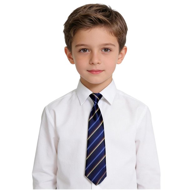 Odeerbi Niños Niñas Pre-Atado Corbata A Rayas Correa Elástica Ajustable Corbata Uniforme de La Escuela Accesorio