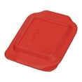 thumbnail image 4 of Pyrex 222 Square Glass Baking Dish w/ 222-PC Red Plastic Lid Cover, 4 of 6