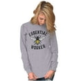 thumbnail image 4 of Save Bees Essential Workers Earth Day Plus Size Long Sleeve Graphic Tee Shirt Brisco Brands 3X, 4 of 5