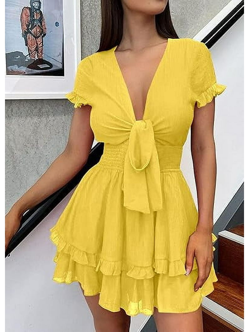 knee length dresses for ladies Women's Summer Cotton Dresses, Short Dress, 100% Cotton Clothing  Cotton  Flower Clothing