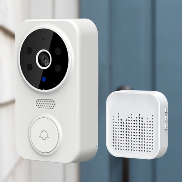 Timbre de video inteligente Timbre de puerta de seguridad con visión nocturna infrarroja (Tuya WiFi)