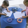 thumbnail image 4 of ECR4Kids Blossom Kids Toddler Indoor/Outdoor Plastic 36x36x18" Play Table, Blue, 4 of 6