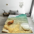 thumbnail image 5 of Zufioo Starfish And Seashell On The Beach Fleece Blanket Queen Size,Plush Bed Blanket,Ultra Soft Throw Blanket,Plush Fuzzy Cozy Blanket Perfect for Bed,Couch-80"x60", 5 of 7