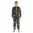 thumbnail image 3 of FORMRS Onesies Pajama for Adults Unisex Hoodie Winter Jumpsuit One Piece Sleepwear, Sizes S-2XL, Pixel Cat, 3 of 7
