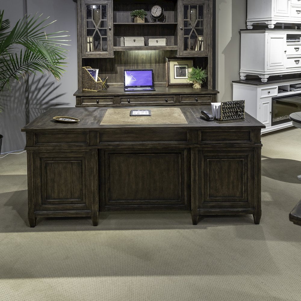 Paradise Valley Executive Desk in Brown