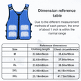 thumbnail image 4 of Leetye Mei Cooling Vest with Ice Packs, Ice Cooling Vest for People Work Outdoors, Motorcycle Cool Vest for Men,Blue Cold Vest for Men for Hot Weather XL, 4 of 12