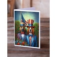 thumbnail image 2 of All American Bloodhound Greeting Cards Pack of 8 7 in x 5 in, 2 of 3