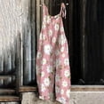 thumbnail image 2 of TIMIFIS Combinaison Femme Décontractée Imprimé Floral Sans Manches Bretelles Spaghetti Pantalon Large, 2 of 3