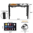 thumbnail image 3 of Soporte Elevado de Metal ADENGL Negro con Cuencos Fuertes y Tapete para Perros Grandes, 3 of 6