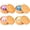 4-Solid Color Mixed, variant on Dumpling Squishy Toy, Cute Stress Balls Fidget Sensory Toys, Stocking Stuffers with Food Steamer Stretchy Desk Toys