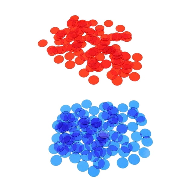 200x Fichas de Bingo de Plástico Sunnimix para Juegos de Aprender Matemáticas