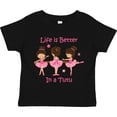 thumbnail image 3 of Inktastic Life's Better in a Tutu Ks Girls Toddler T-Shirt, 3 of 5