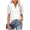 White womens blouses and tops dressy, variant on Summer Saving Wycnly Womens Blouses and Tops Dressy Going out Fashion Puff Sleeve Hollow out Loose Fit Tshirts Summer Solid V-Neck Short Sleeve Cute Tees Tops Black s