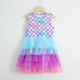 thumbnail image 3 of GYRATEDREAM Little Girls Layered Tutu Dress Toddler Sleeveless Dresses Summer Dresses Casual Party Tulle Sundress, 3 of 4