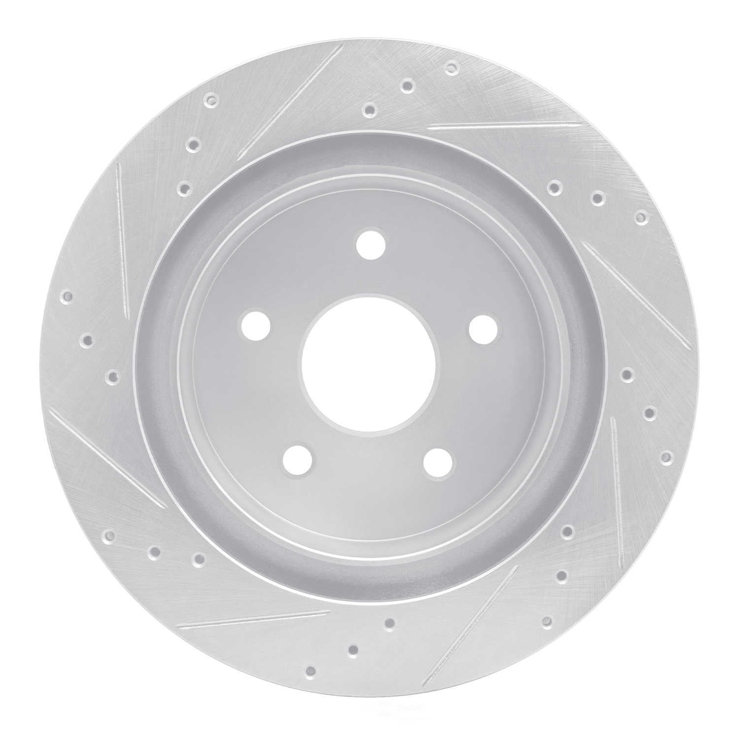Dynamic Friction Company 631-40106R DFC Brake Rotor - Drilled And Slotted - Silver