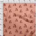 thumbnail image 2 of oneOone Polyester Lycra Fabric Branch & Owl Block Print Fabric By The Yard 56 Inch Wide, 2 of 4