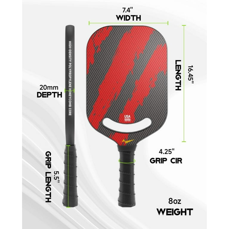 Warping Point Pickleball Paddle Ascent USAPA Approved Carbon Fiber