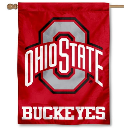 Ohio State Buckeyes Athletic Logo 30" x 40" House Flag and Banner