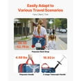 thumbnail image 6 of KFFKFF Ride-on Luggage, 26 L Capacity, 18-Inch Toddler Carry-On with Wheels, Adjustable Strap, Lightweight Kids Suitcase for Ages 3+, Blue & White, 6 of 9