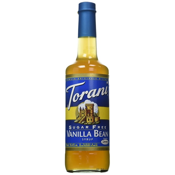 Torani Sugar Free Vanilla Bean Syrup w/ Splenda, 750 mL