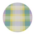 thumbnail image 2 of Awypu  Easter Plaid Round Tablecloth 60 Inch,Spring Coloring Checkered Table Cloth,Stain Waterproof Holiday Table Covers,Rustic Rainbow Small Fabric Farmhouse Tablecloths for Party  White, 2 of 7