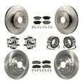 thumbnail image 1 of Transit Auto Front Rear Wheel Hub Bearings Assembly Disc Brake Rotors and Ceramic Pads Kit (10Pc) for Car 2009-2013 Acura TL AWD - Left Right Side (Driver Passenger) KBB-126529, 1 of 10