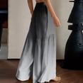 thumbnail image 6 of Wide Leg Palazzo Pants for Women Casual Drawstring Flowy Beach Trousers with Pockets Vacation, 6 of 6