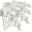 White, variant on 8 Heads Artificial Phalaenopsis Flowers 4Pcs Artificial Orchid Flowers 29 inch Stem Plants for Home Office Wedding Décor