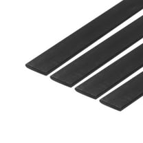 Uxcell 4 Pcs Carbon Fiber Strip 1x6mm 500mm Length Pultruded Flat Carbon Fiber Bars Kites, RC Airplane